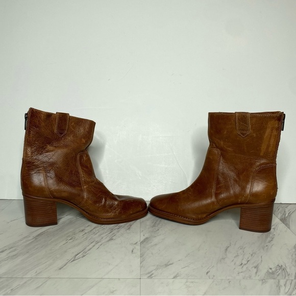 Vince Camuto Zeldina Brown Stacked Heel Boot 8M - Picture 6 of 15